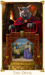 The Devil tarot card The Bohemian Cats Tarot cat tarot