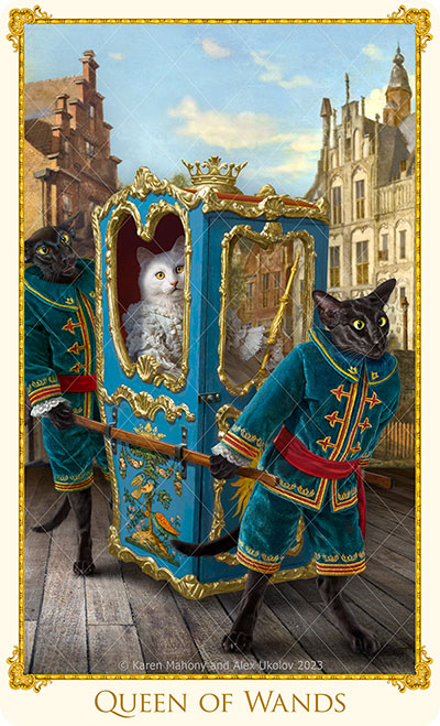 Bohemian Cats' Theatre Tarot. Pre-orders will open in 2024. NOT YET AVAILABLE. PLEASE DON'T ATTEMPT TO BUY THIS.