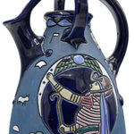 Grande et impressionnante renaissance égyptienne "Amphora". Vase tchèque des années 1920.