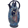 Large, impressive Egyptian revival "Amphora". 1920s Czech vase.