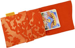 Burnt Orange Metallic Brocade - Japanese vintage silk foldover pouch