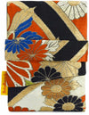 Colourful Florals - Japanese vintage silk foldover pouch