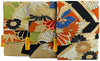 Colourful Florals - Japanese vintage silk foldover pouch