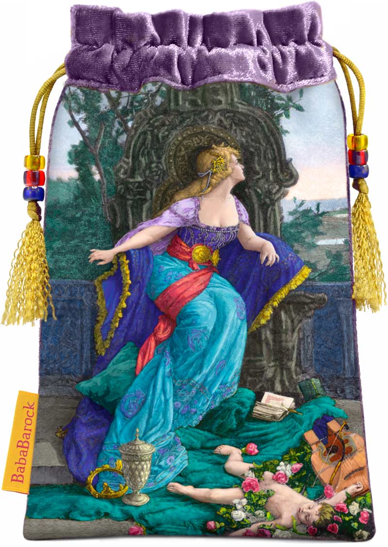 Queen of Cups, Kordelzug in limitierter Auflage aus dem viktorianischen romantischen Tarot