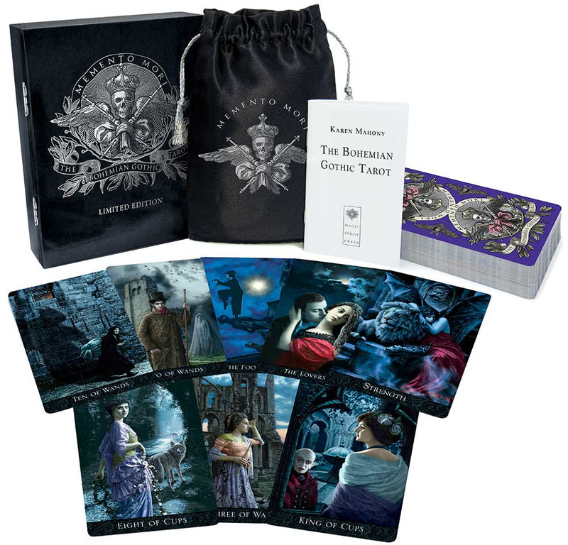 Bohemian Gothic Tarot limited edition deck, large-format cards with wooden box from Baba Studio / BabaBarock.