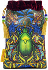 Beetle Belle, sac tarot édition limitée en velours de soie bordeaux