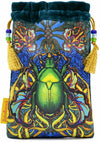 Beetle Belle, Tarottasche in limitierter Auflage aus dunkelgrünem Seidensamt