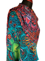 Beetle Belle - Printed viscose scarf, Art Nouveau scarf / wrap by Baba Studio 