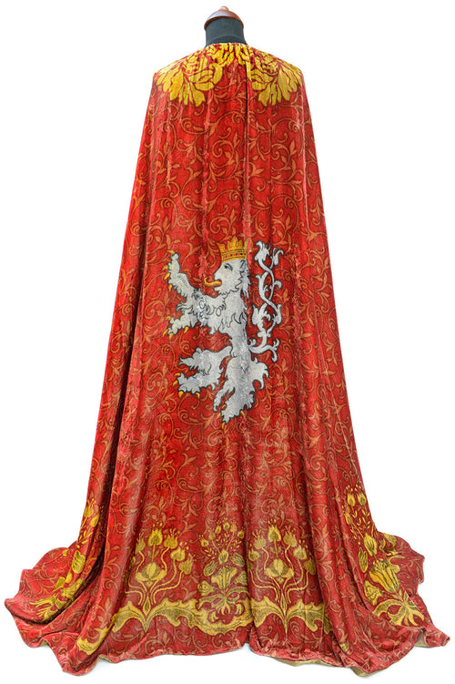 The Bohemian cloak. Art Nouveau patterns with optional Bohemian Lion on the back. Special order only. - Baba Store EU - 2