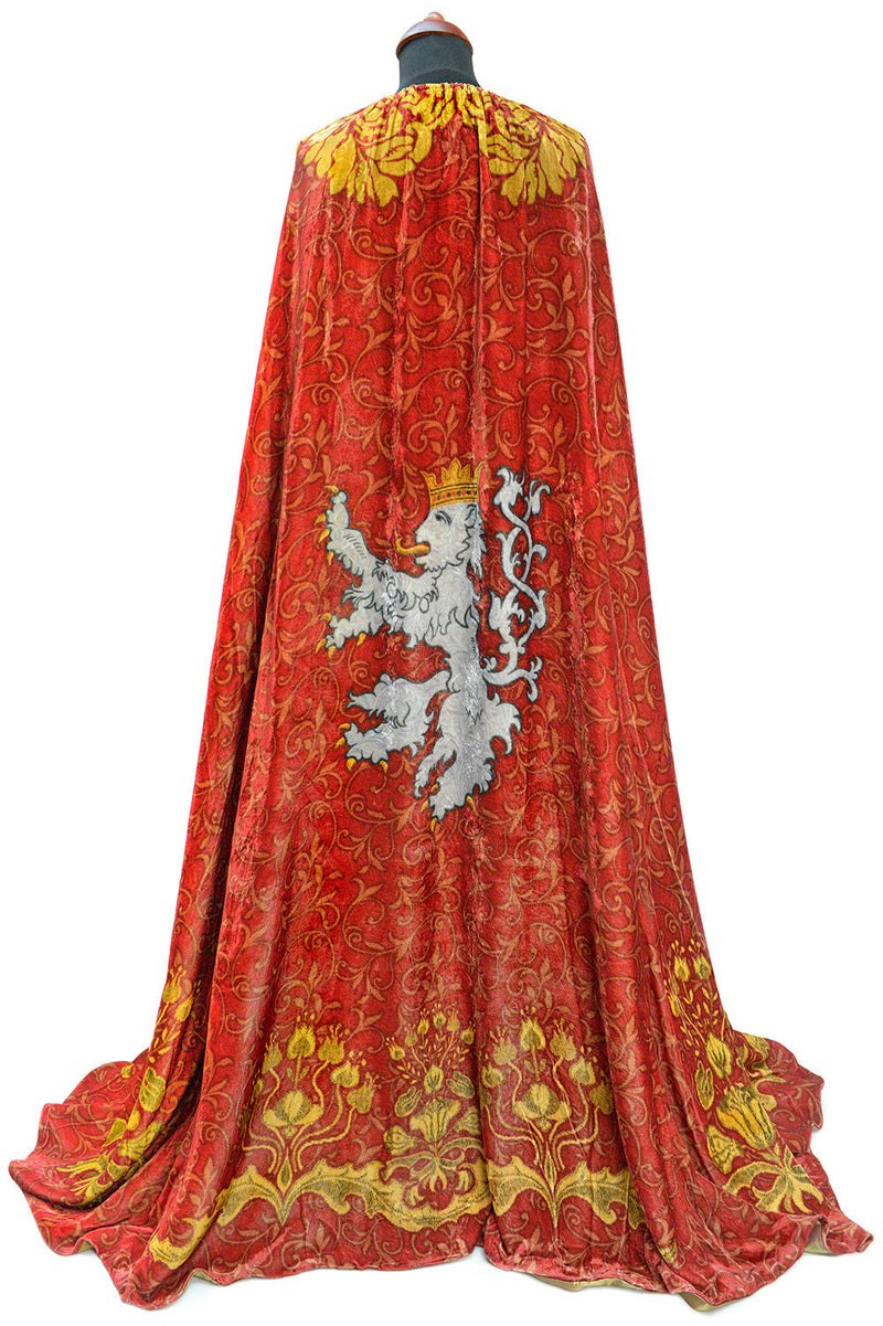 The Bohemian cloak. Art Nouveau patterns with optional Bohemian Lion on the back. Special order only. - Baba Store EU - 2