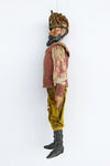 antique puppet, carved wooden, king, austro-hungarian, antique, handmade, czech