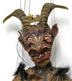 Extraordinary handmade, antique Czech Devil King puppet