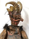 Außergewöhnliche handgefertigte, antike tschechische Teufelskönig-Puppe