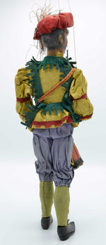 Ancienne marionnette de batteur/soldat tchèque sculptée