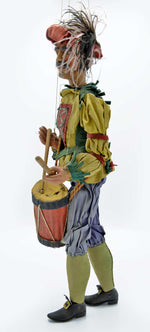 Antique carved Czech drummer/soldier puppet