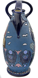 Große, beeindruckende "Amphora" im ägyptischen Stil. Tschechische Vase aus den 1920er Jahren.