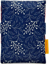 Indigo Folk - version A.  Foldover pouch in Czech indigo cotton.