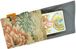 Chrysanthemen und Kraniche - Japanischer Vintage-Faltbeutel aus Seide