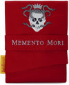 Skull & Snakes - standard foldover pouch in pure silk.