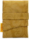 Gold tarot bag in ecclesiastical silk, vintage tarot pouch