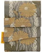 Rose Gold Petals - Japanese vintage silk foldover pouch