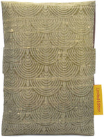 Pure silk tarot pouch, hand-printed tarot bag in pure dupion silk by Baba Studio / BabaBarock