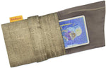 Handmade tarot bag lined in silk, tarot foldover pouch in pure silk, artisan bags by Baba Studio.