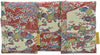 Tarot bags in vintage fabric, foldover tarot pouches in Japanese kimono silk, unique tarot bags handmade by Baba Studio.