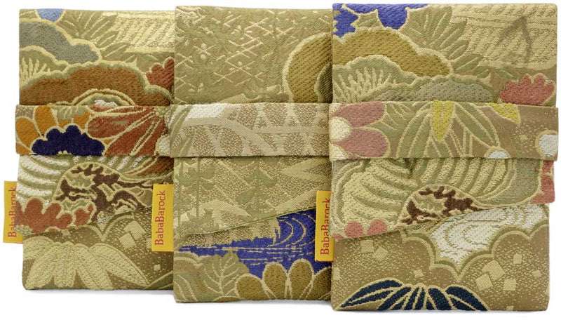 Silk tarot bags, tarot pouches in Japanese obi silk, handmade bag by Baba Studio / BabaBarock