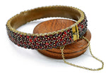 antique  bohemian garnet bracelet bangle jewelry