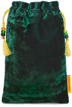 The Little Brown Hare bag. Printed on silk velvet. Green velvet version. - Baba Store EU - 2