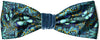 Printed headband with butterfly design. Blue Butterflies satin and silk velvet headbands by Baba Studio
