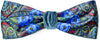 Blue Roses headband - printed satin and silk velvet headbands by Baba Studio.