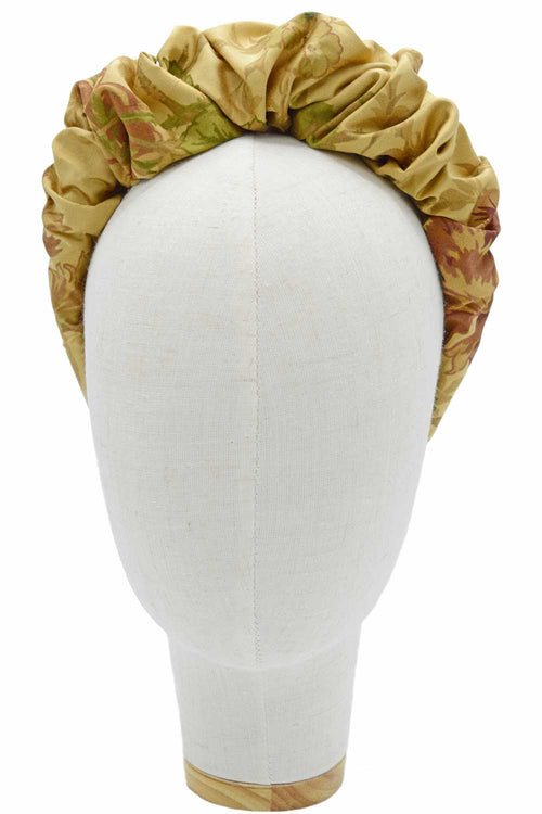 Silk headband, crown headpiece for wedding, special occasion