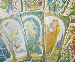 bababarock tarot, tarot cards, fantastic creatures tarot, firebird, unicorn, indie tarot, mythical creatures, unicorns, centaurs