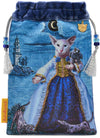 Baroque Bohemian Cats Tarot bag by Baba Studio / BabaBarock, Tarot-Tasche mit Katzendesign, sac de tarot avec un motif de chat
