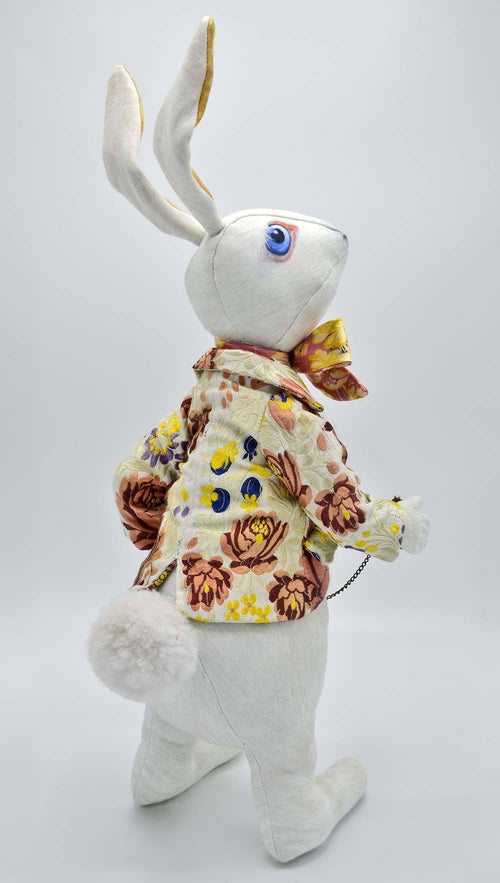 The White Rabbit - limited edition art doll by Baba Studio / BabaBarock, rabbit dolls in costume 