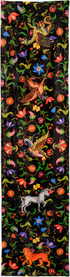 Mythical Beasts printed scarf, silk velvet wrap by Baba Studio / BabaBarock
