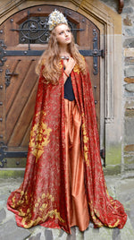 The Bohemian cloak. Art Nouveau patterns with optional Bohemian Lion on the back. Special order only. - Baba Store EU - 4