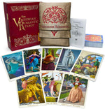 The Victorian Romantic Tarot cold stamped large format limited edition with embroidered gold pure silk bag.