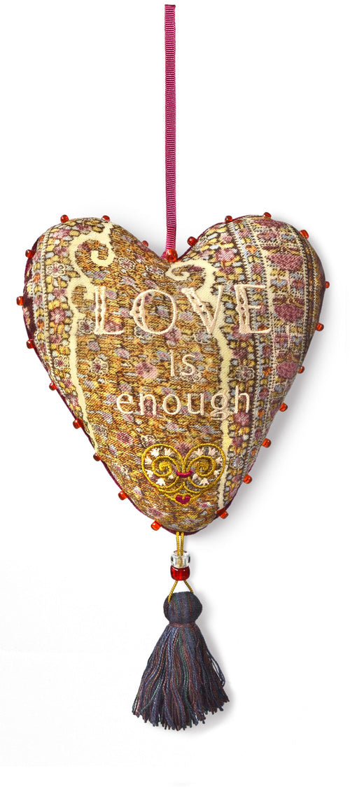 paisley, antique paisley fabric, paisley shawl, victorian paisley, love is enough, heart charm, stuffed heart, antique fabric heart