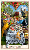 Alice tea party tarot card, Alice in Wonderland tarot deck, Baba Studio