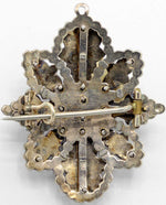 Antique Bohemian garnet pendant or brooch / pin.