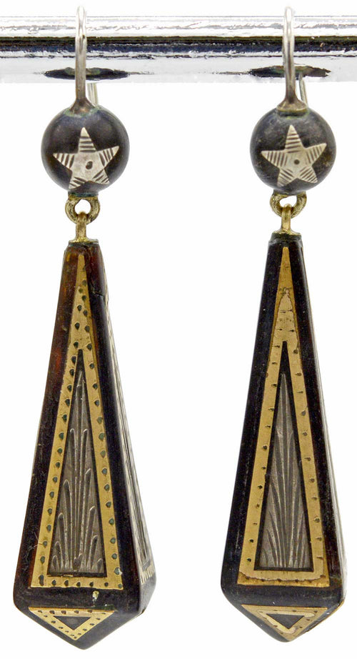 Vintage Earrings Dainty Flower Dangle Gold Tone Rhinestone Hook 125  eBay