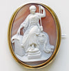 cameo, shell cameo, antique, fate, fortune, fortuna, three fates, mythology, carved, baba studio