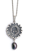 Memento Mori — Sterling silver pendant with black pearl - Baba Store EU - 3