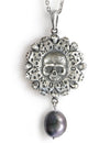 Memento Mori — Sterling silver pendant with black pearl - Baba Store EU - 1