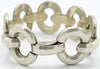 Antique bracelet, art deco style, sterling silver link bracelet.